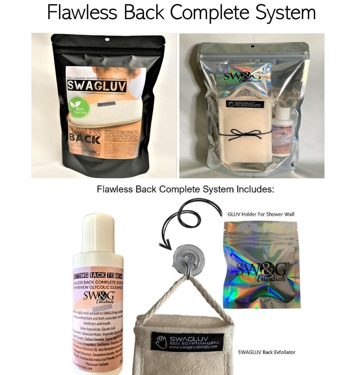 Flawless Back System w/ Skin Tightening Cleanser